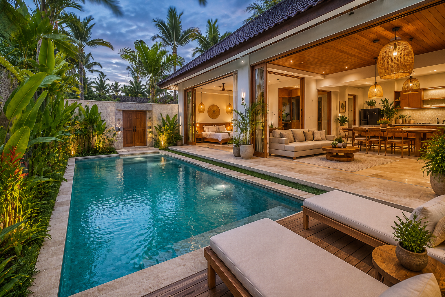 private pool canggu accommodation