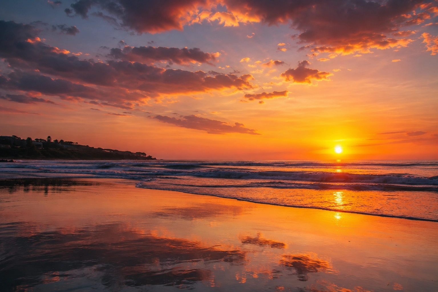 berawa beach sunset
